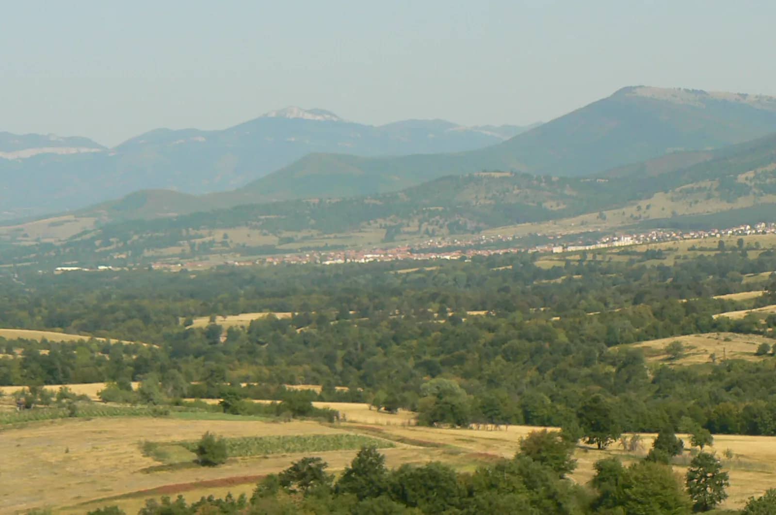 The valley of Varshets under the Balkan Mountains