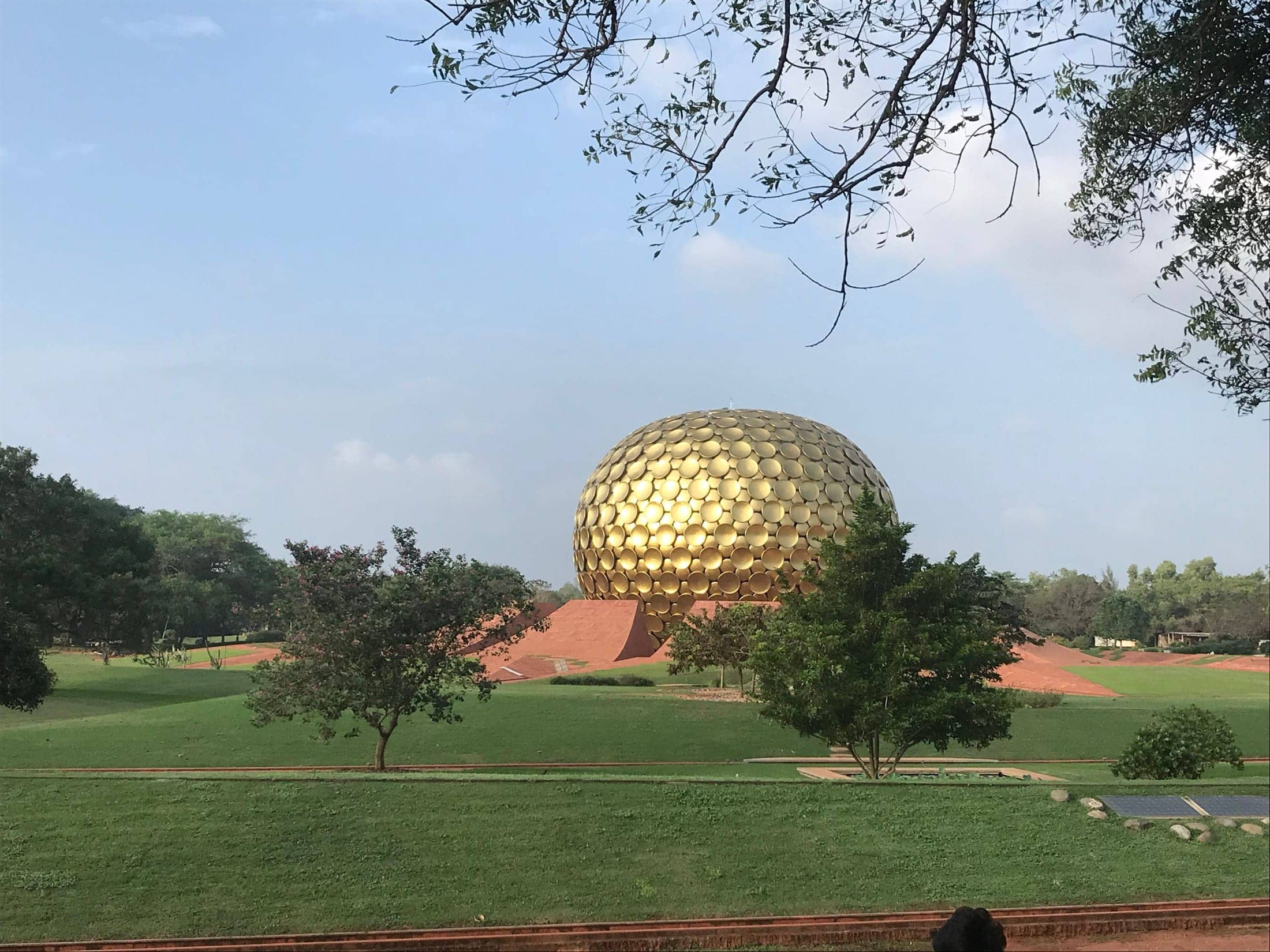 The golden Matrimandir dome