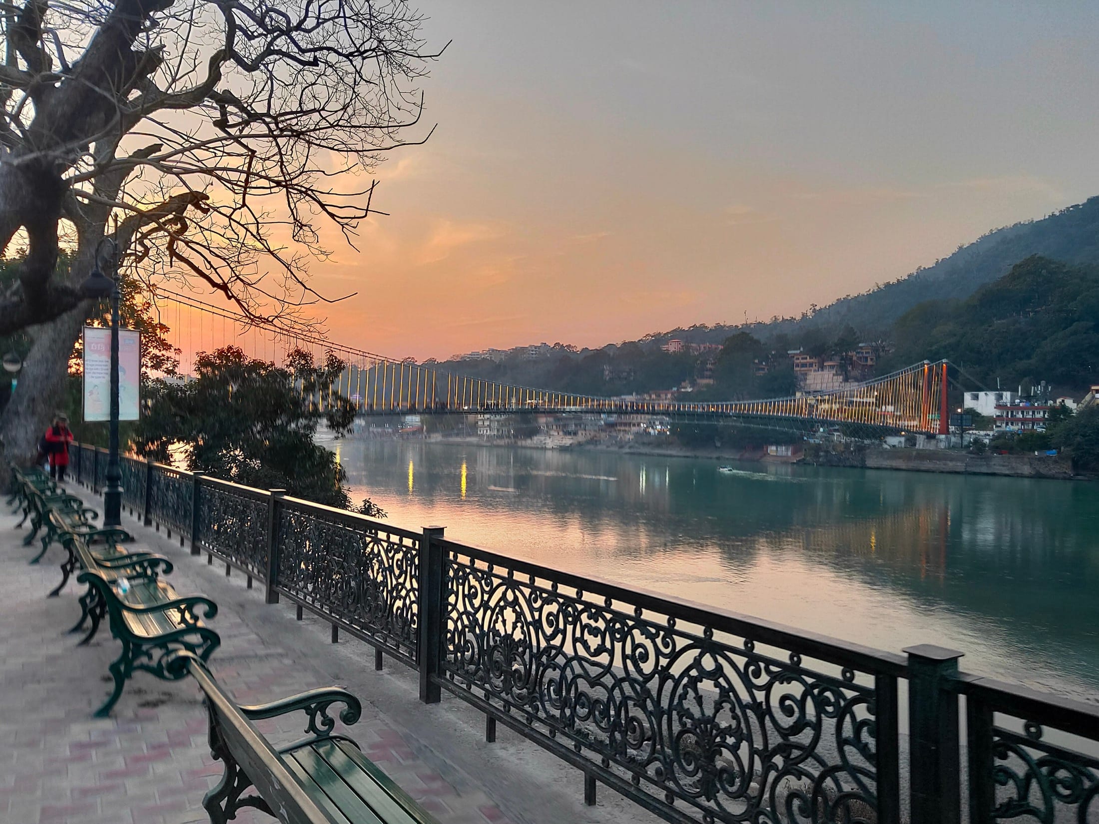 Evening by the river in Rishikesh