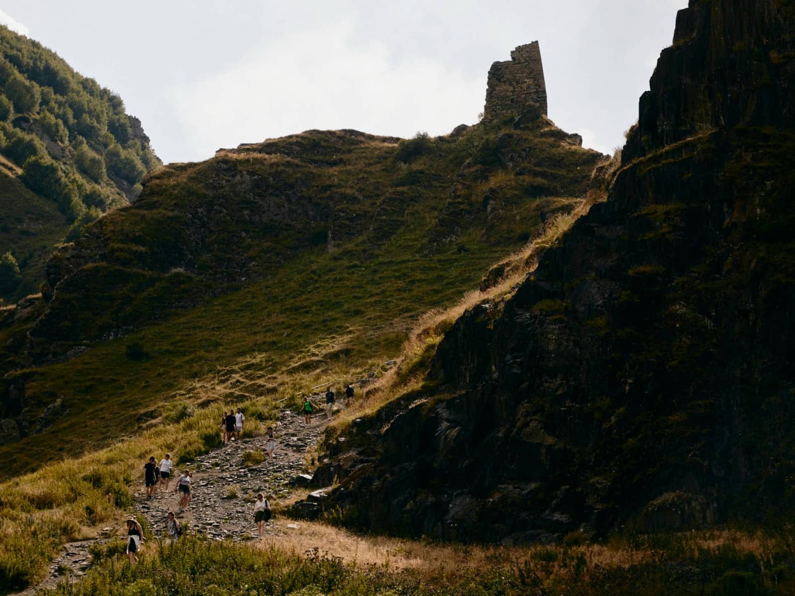 Into the mountains