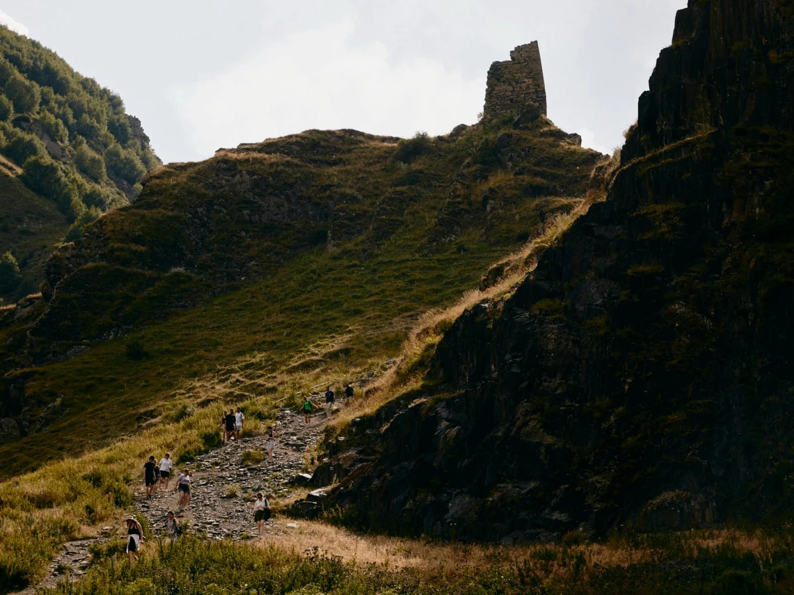 Into the mountains